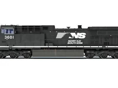 Norfolk Southern Locomotive Train 3D model