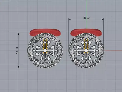 cufflinks 3D print model