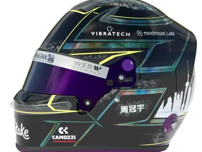 F1 Stake Sauber Helmets 2024 3D model