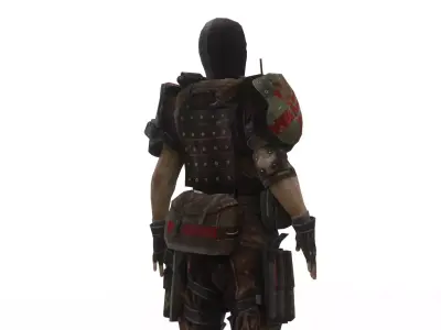 Urban Soldier 3D Model Low-poly 3D model