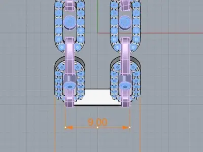 Messika Ring - Move Link Multi Pave 3D print model