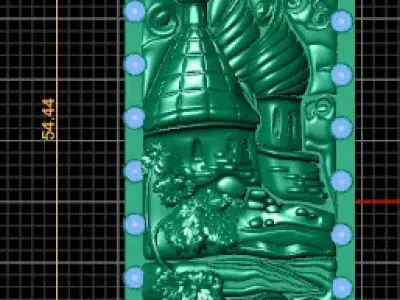 Castle Landscape Pendant Free 3D print model