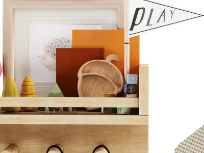 Kids Room Decoration 08 3D model