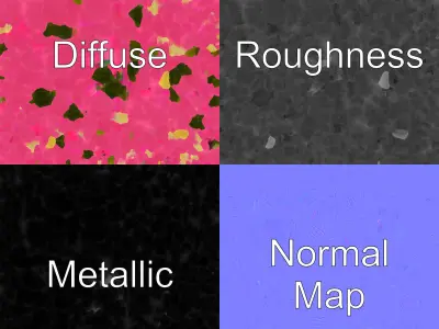 Ipomoea Pink Flower Natural Curves model pack Low-poly 3D model