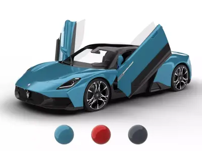 Maserati MCPura 2026 HQ 3d model 3D model