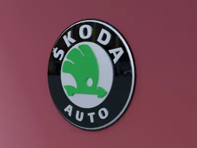 3D Skoda Logo 3D model