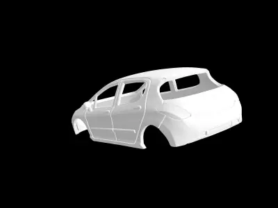Peugeot 308 3D print model