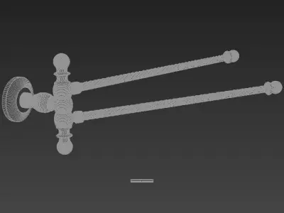 Ottoman Waterside  Towel Moving Double 3D model