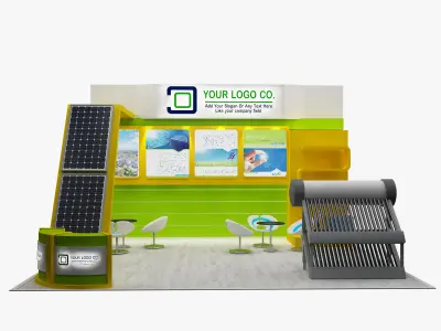 Booth Exhibition Stand a107a 3D model
