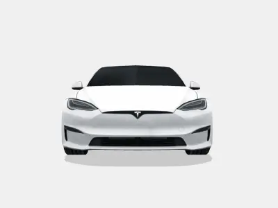 Tesla Model S Plaid 2021 Low-poly 3D model