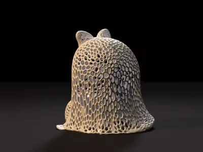 Ghost with a pumpkin 3D print model