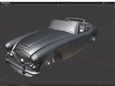 Austin Healey 3000 3D model
