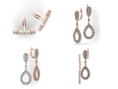 Earrings bi 22 3D print model