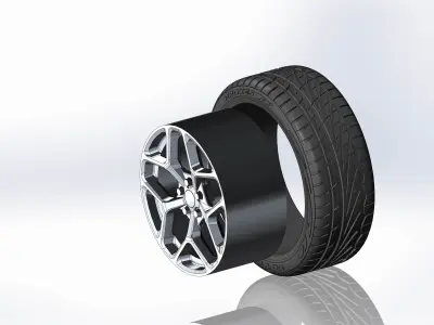 Wheel Drag Wheels DR-64 18inch for scale model 3D print model