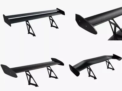 Car Spoilers Pack Low-poly 3D model