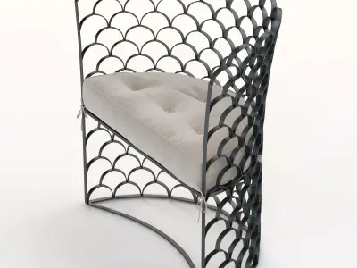 Arteriors Vero Contemporary Chair 3D model