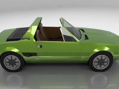 Fiat X1-9 1976 Lo-Poly 3D model