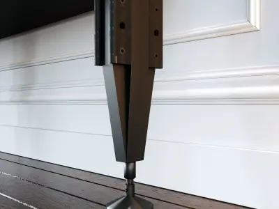 Black bookcase 3D model