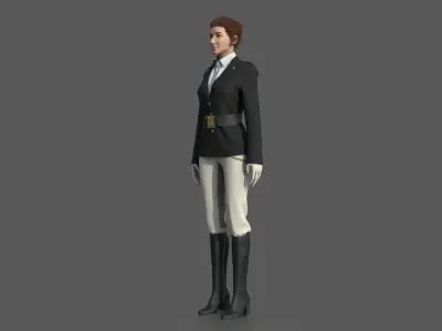 EQUESTRIAN WOMAN 3D model