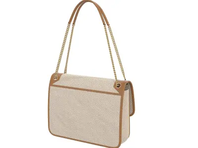 YSL Saint Laurent Niki Bag Biege Fabric Low-poly 3D model