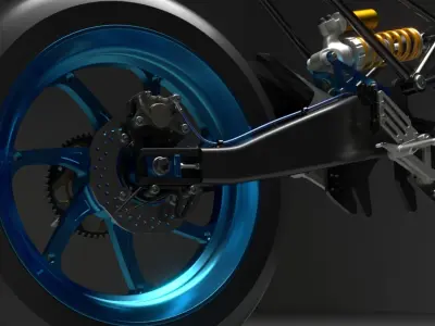 motorcycle wheels oz racing 3D model