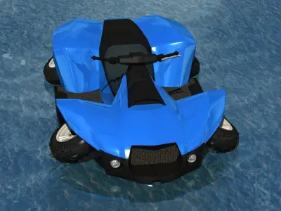amphibian vehicle 3D model
