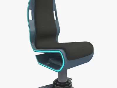 3D SCI FI ARMCHAIR Low-poly 3D model