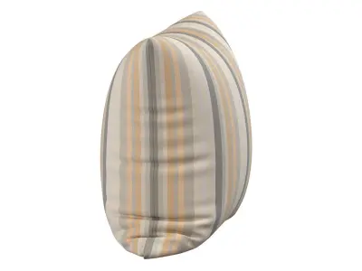 STRIPED LINEN THROW PILLOW COVER 3D model