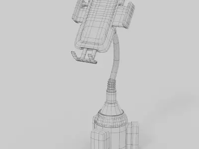 Car Cup Holder Phone Mount 3D model