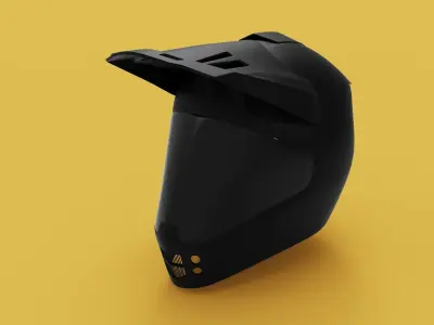Motorcycle Riding Helmet 3D model