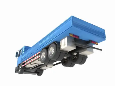 board truck Low-poly 3D model