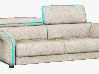 Hasta Sacramento sofa 3D model