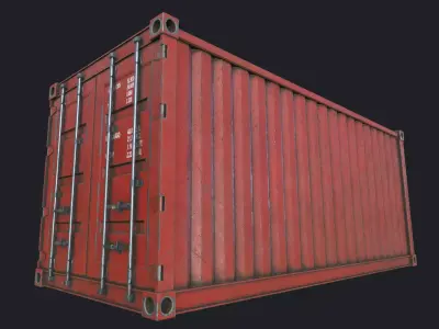 Cargo Container PBR Low-poly 3D model