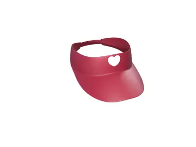 Low-Poly Visor Cap 03 Low-poly 3D model