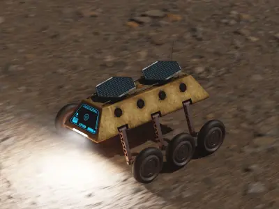 SciFi Rover 3D model