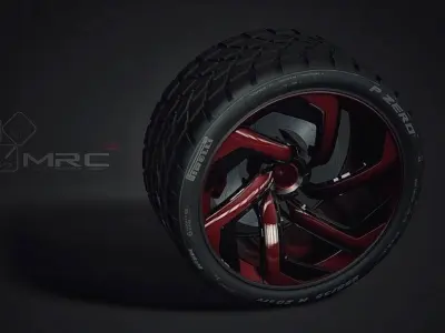 Star Rim concept Low-poly 3D model