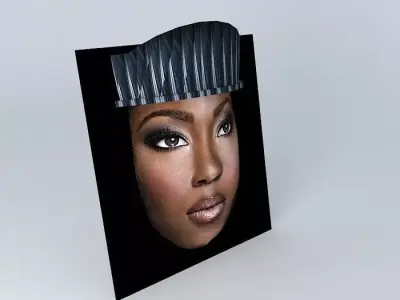 Beautiful Lady 1 Maskette Free 3D model