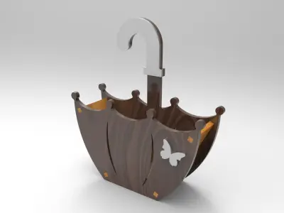 Flower Box For Laser Cut  3D print model