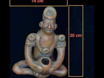 Central American Potter 3d model 3D print model