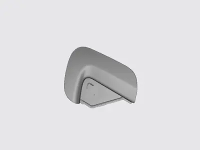 Toyota Yaris 2011-2014 front bumper Tow Cover  2Piece 3D print model