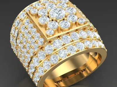 Luxury Men Rings Designs 5MR090 3D print model