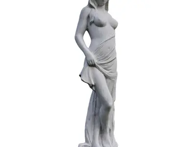 Sculpture Greek Goddess Low-poly 3D model