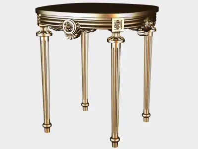 Carved tea table for cnc 12 3D model