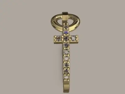 Ring cross 3D print model