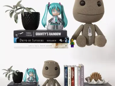 Shelf Decoration 05 3D model