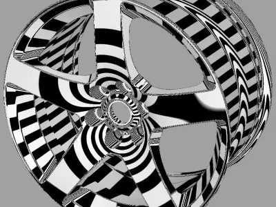 Dodge Viper Disc making in Alias AutoStudio 3D model