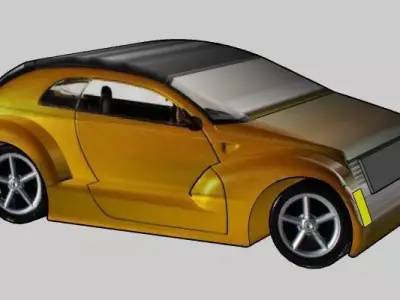Basic car model 3D model