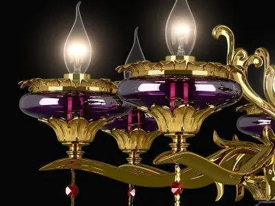 695082 Melagro Osgona Chandelier 3D model