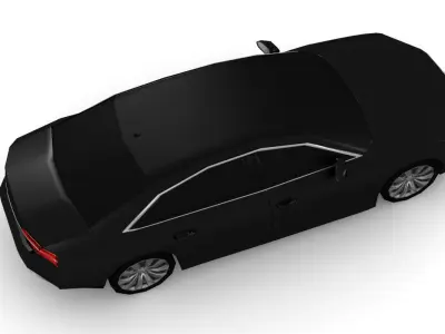 Audi a8l w12 lowpoly Low-poly 3D model