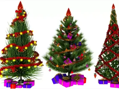 Christmas Tree collection 3D model